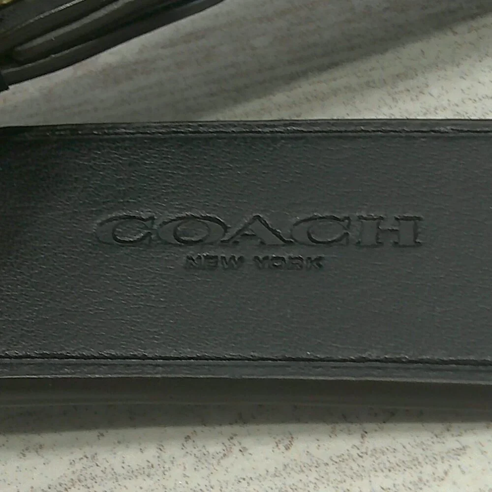 Coach Kristy Tan Cream Black Colorblock Old Money Leather Shoulder Bag Purse